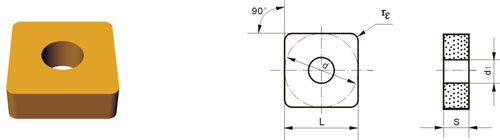 tungsten carbide indexable inserts SNMG-V