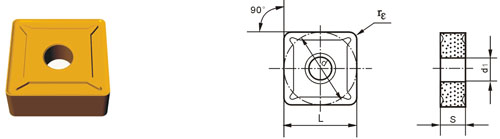 tungsten carbide indexable inserts SNMG-ZF3