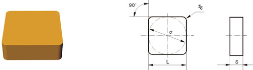 tungsten carbide indexable insert SNUN