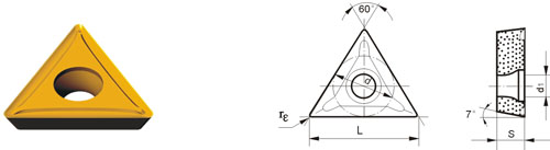 cemented carbide indexable inserts TCMT-ZF3